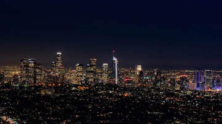 Downtown Los Angeles at night